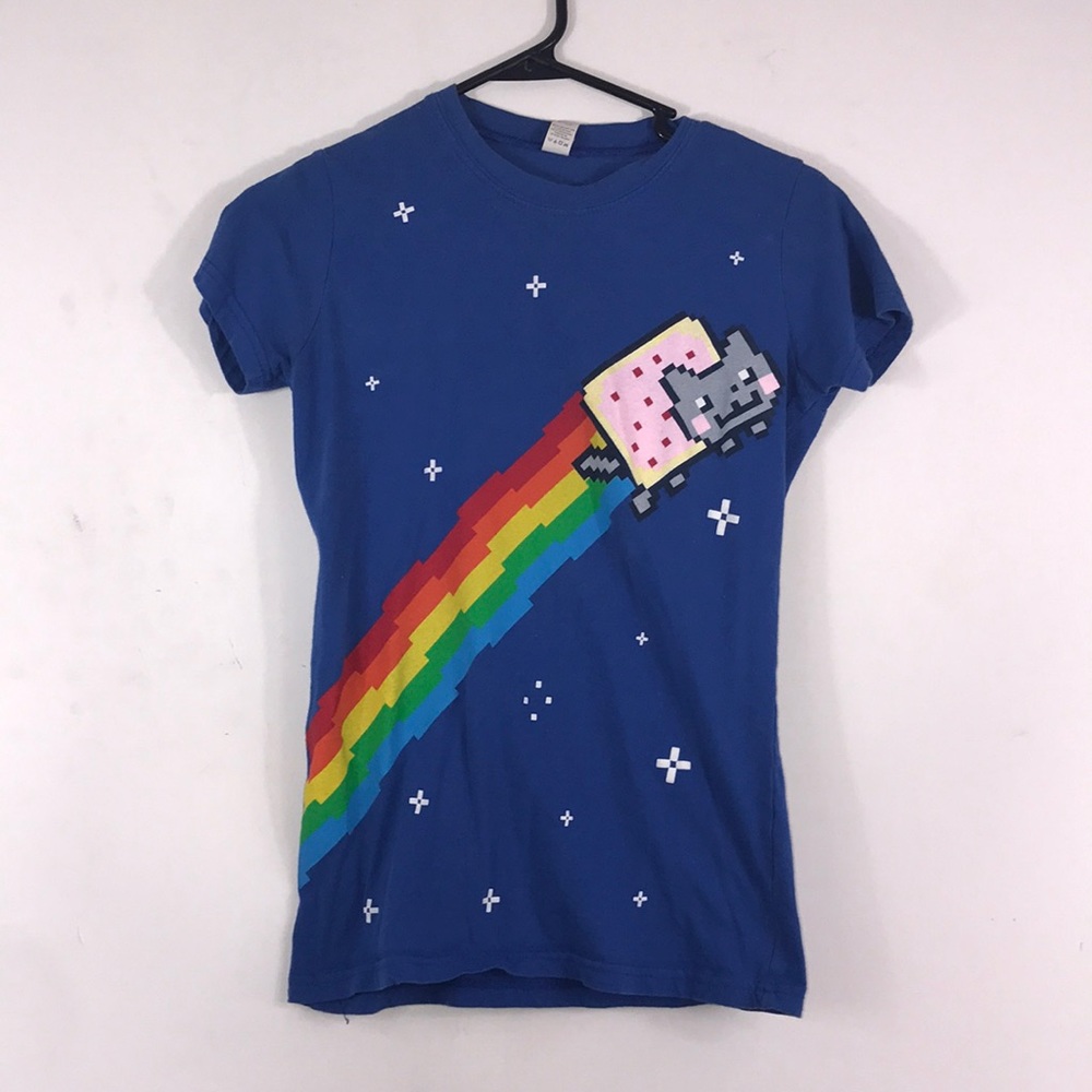 Nyan cat short sleeve shirt